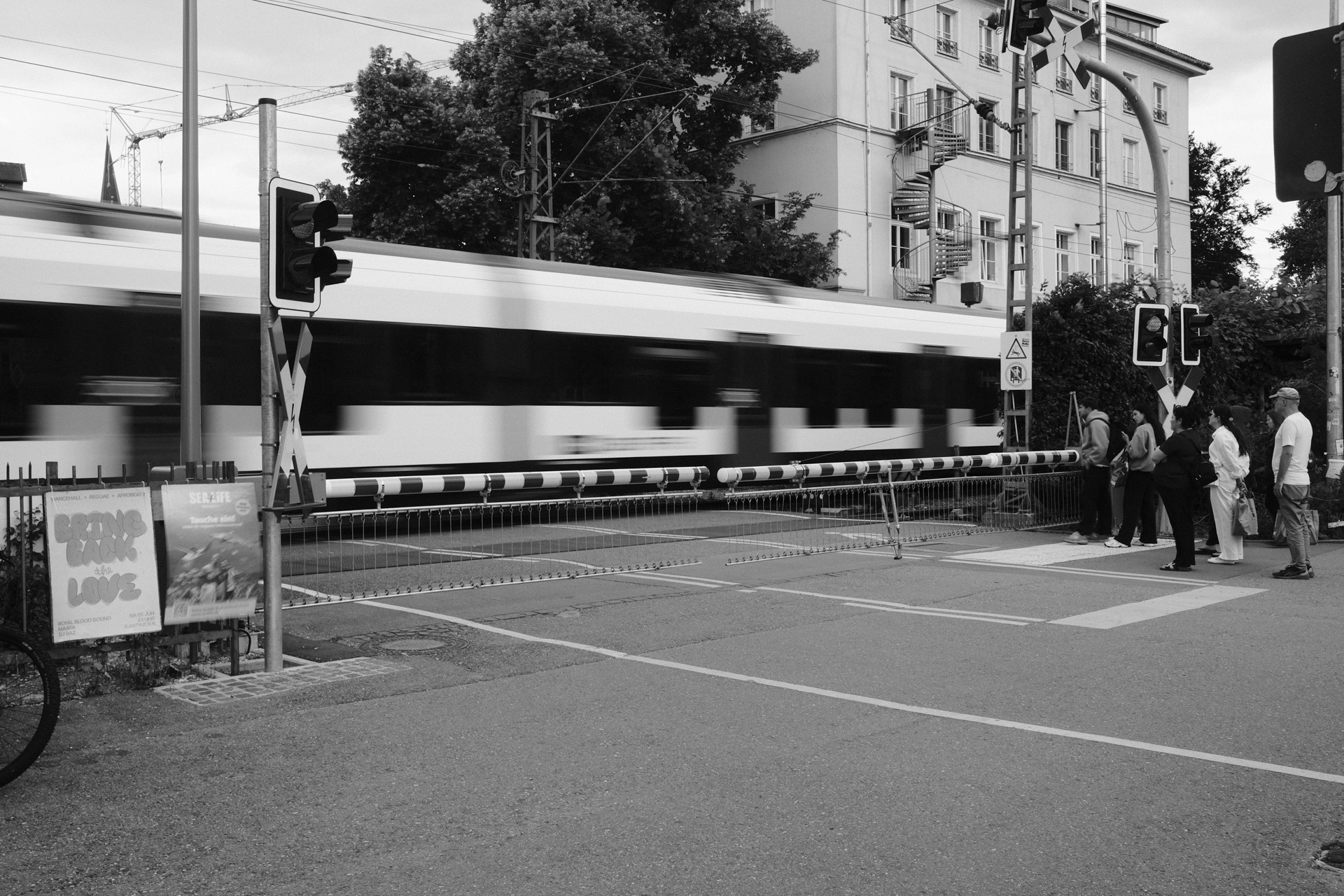 A train is passing by